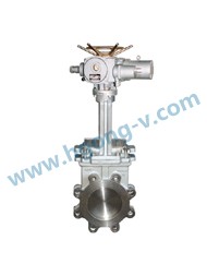 DIN/JIS electric Stainless steel lug knife gate valve
